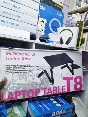 T8 Adjustable Laptop Desk for Bed Sofa Office