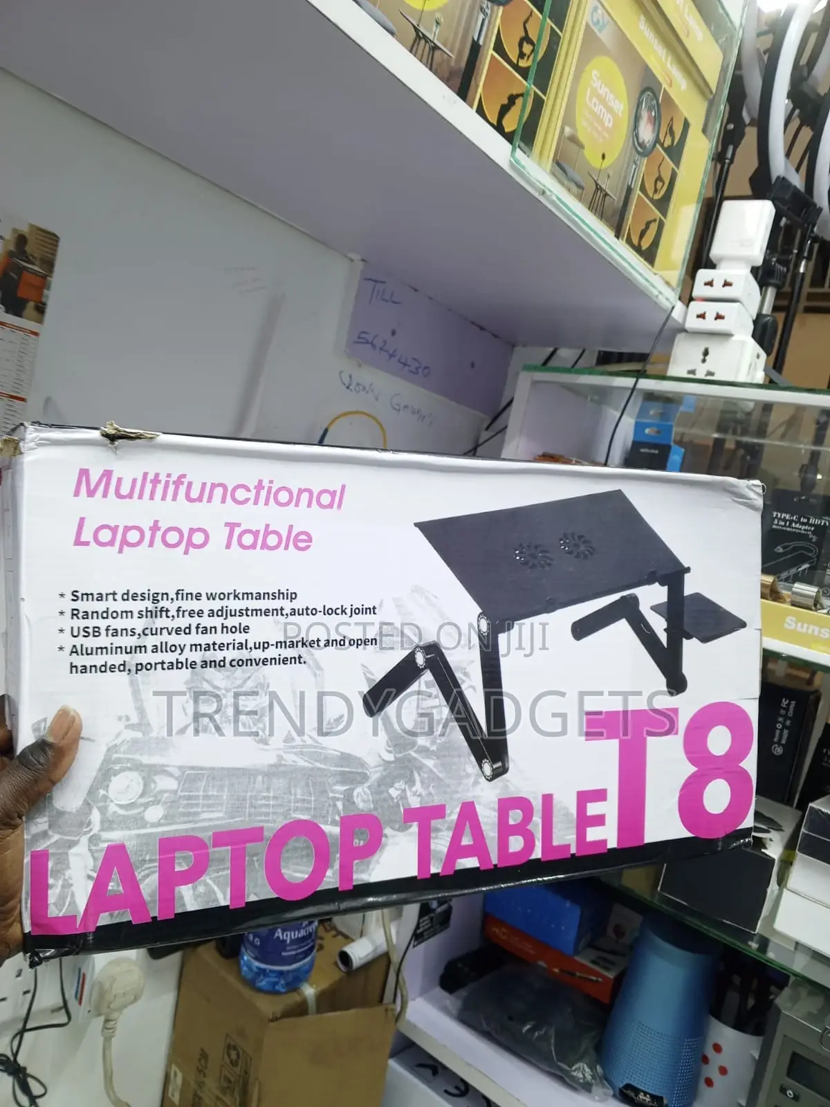 Portable T8 Laptop Table With 360° Adjustable Legs