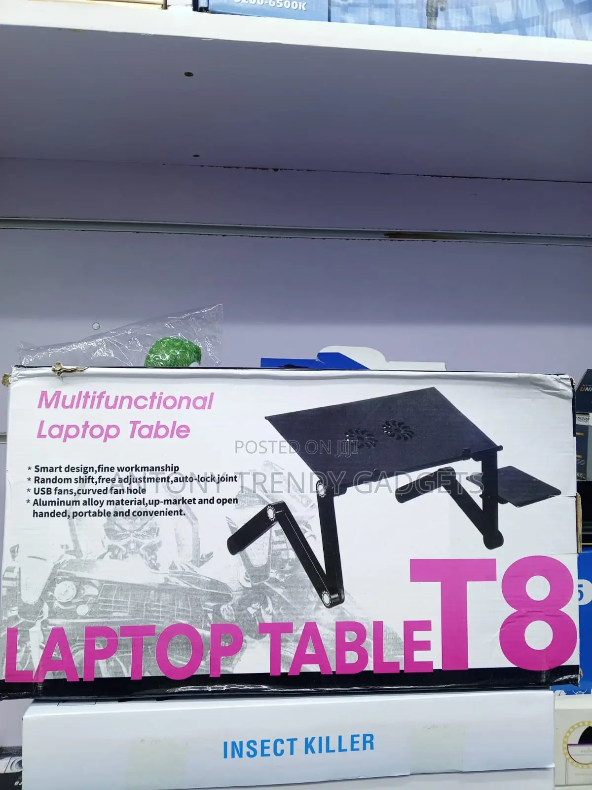 Adjustable T8 Laptop Desk With Aluminum Alloy Frame