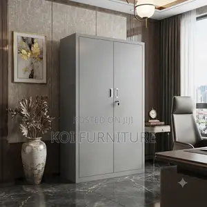 Office Cabinet; Lockable Filing Cabinet With 2 Doors