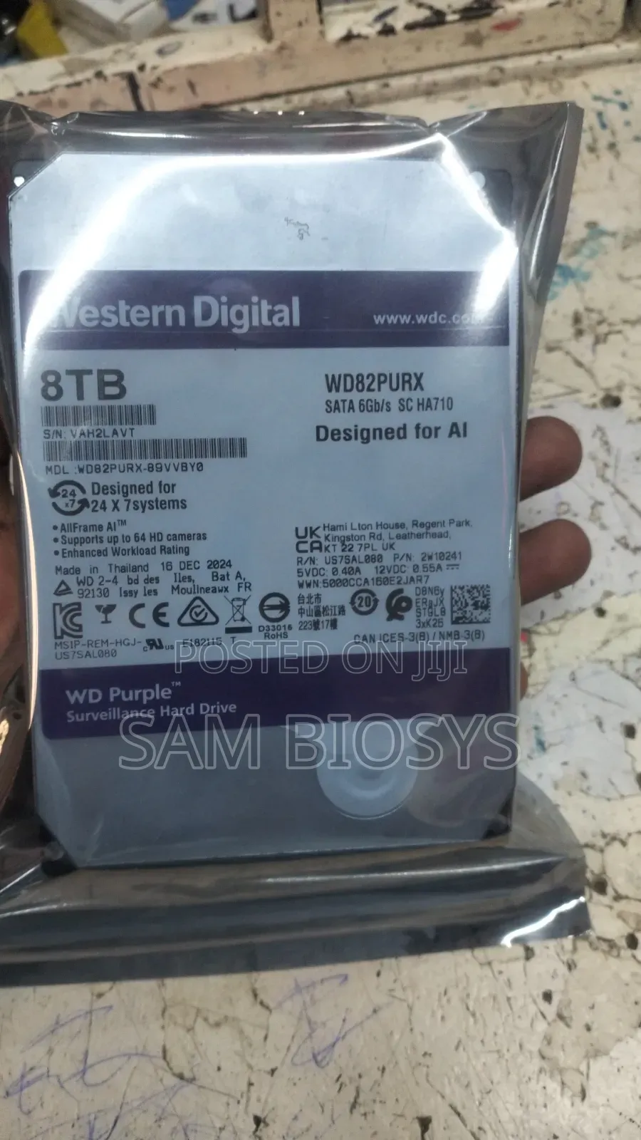 Surveillance Hard Disk 8tera