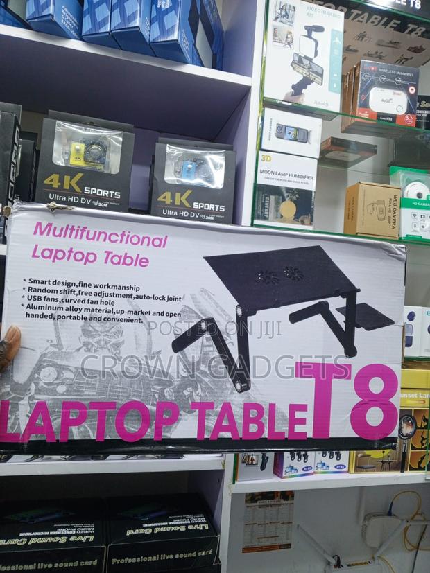 T8 Ergonomic Laptop Tray With USB Cooling Fan for Work Study