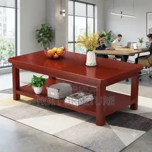 Coffee Table; Executive Mahogany Olive Living Coffee Table