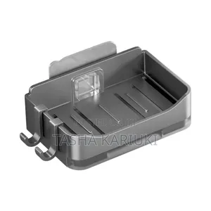*Soap Dish With Drain Tray and 2 Hooks*