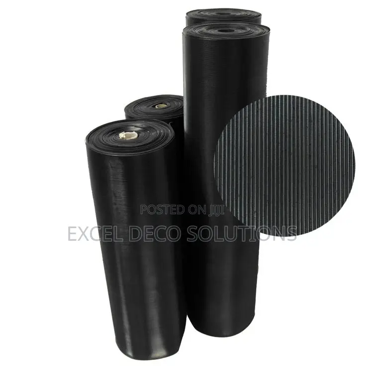 Plain Rubber Mat KSh 3,000/Meter | 5mm Black Roll