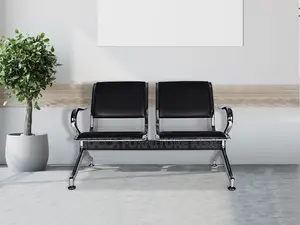 Office Bench; 2-Link Padded Office Bench