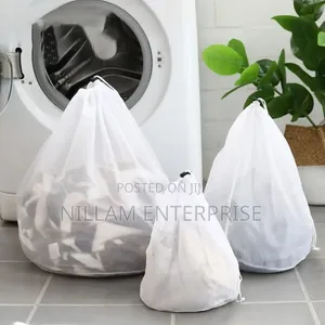 3pcs Draw String Laundry Mesh Bags Set*