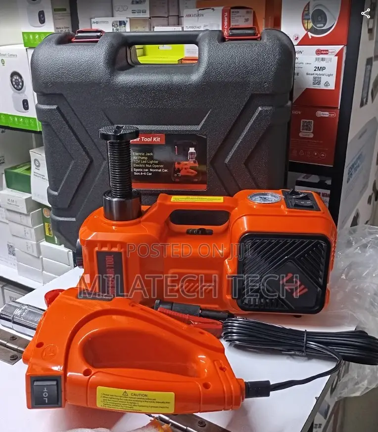 Car Lift Jack With Air Compressor for Saloon, SUV & Pickup