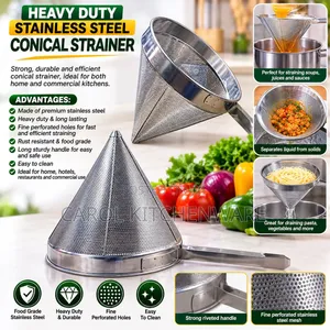 Heavy Duty Stainless Steel Conical Strainer