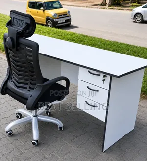 Modern Office Desk and Office Chair Combo