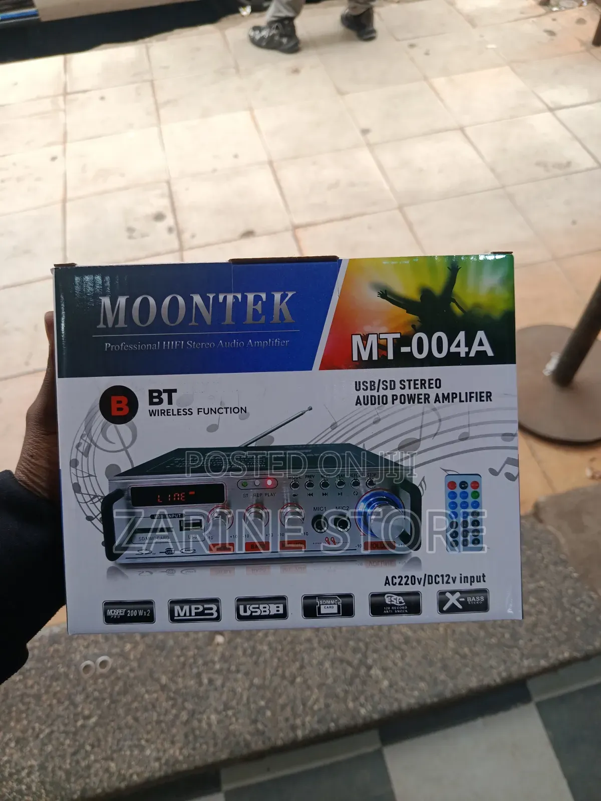Moontek Amplifier MT-004A Bluetooth Amplifier With Radio