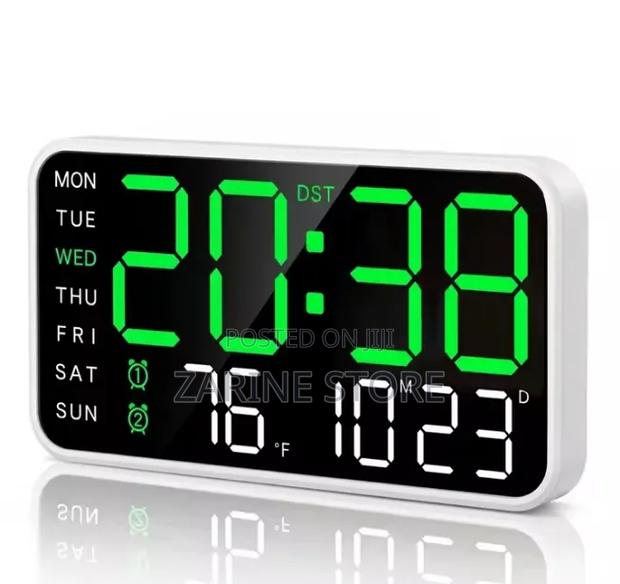 LED Planet Electronic Clock 3D Large Digital Wall / Wall Mounted Clock