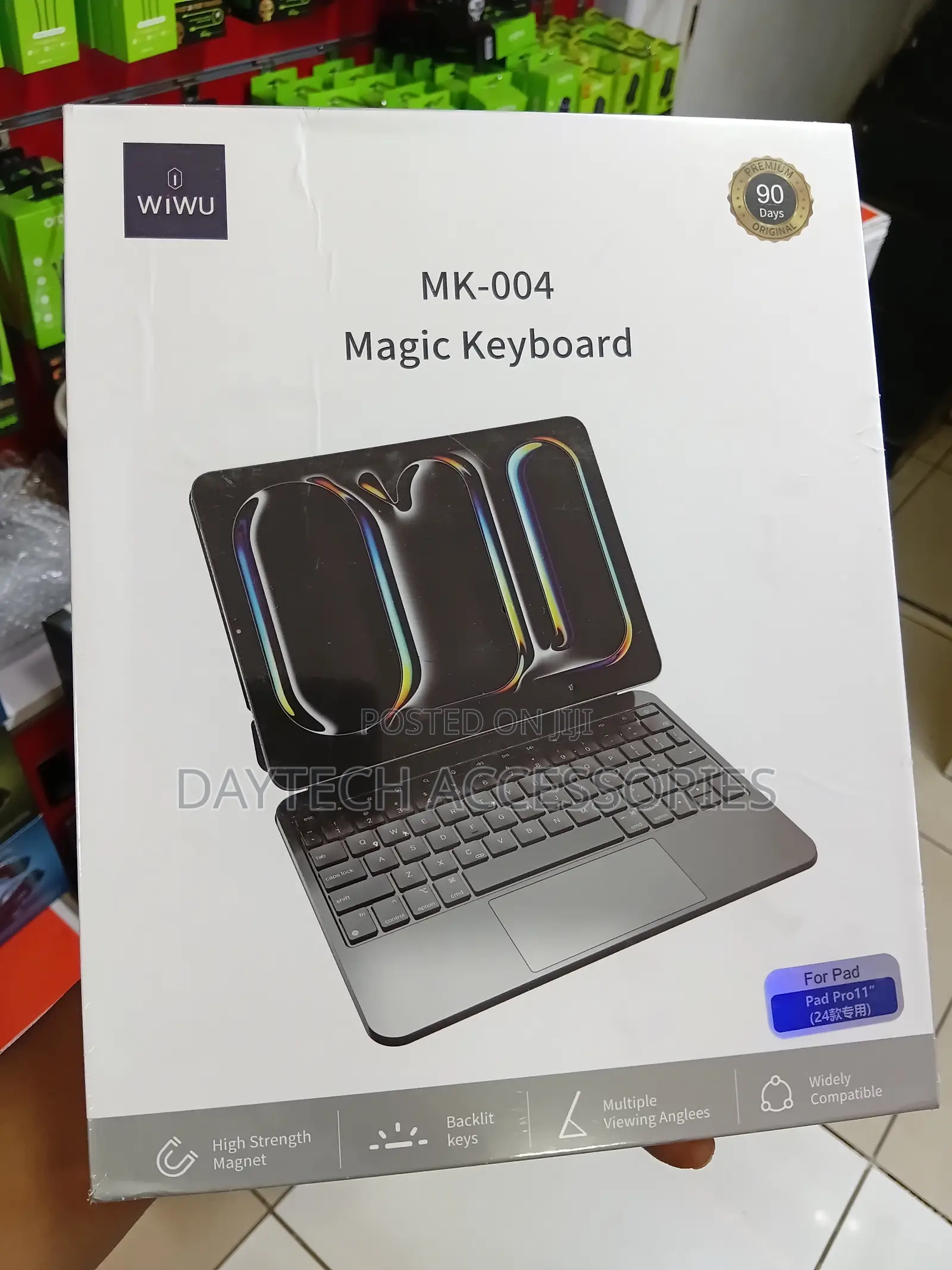 WiWU MK-004 Magic Keyboard Magnetic, Wireless Bluetooth Keyboard Case