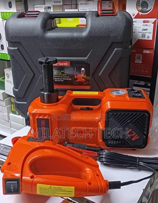Professional Electric Car Jack Kit With Air Compressor 12V