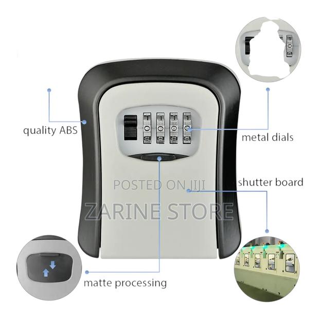 Keys Lock Box With Combination 4 Digits Password | Airbnb Keys Safe - thumbnail 2