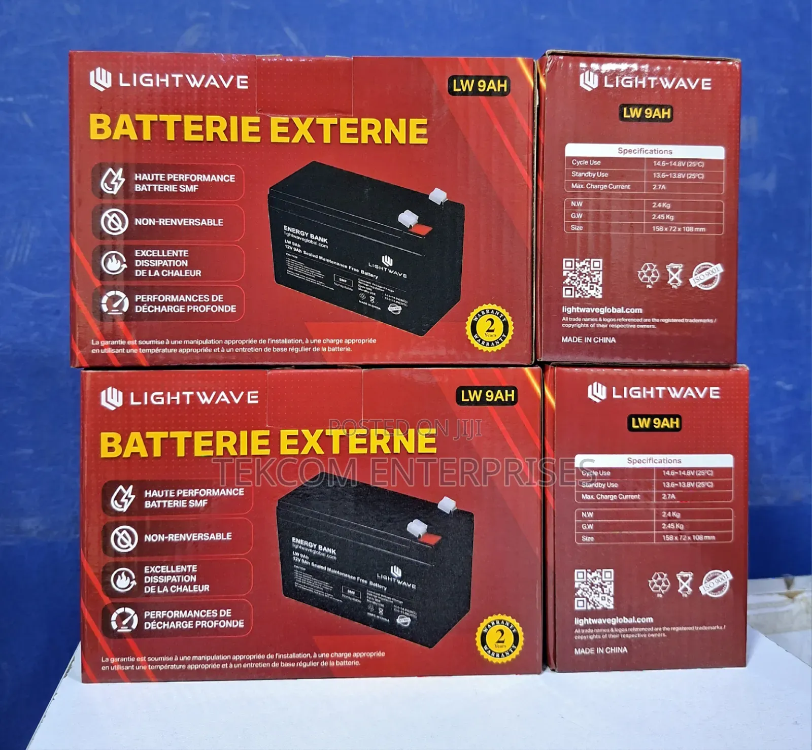 Lightwave Lw-9ah Ups Battery 12v-9ah