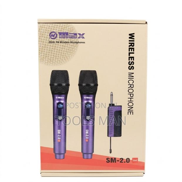 Microphone System.Max SM-2.0 Dual Wireless Mic