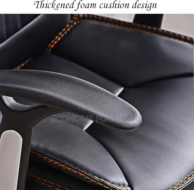 Executive Office Chair . Leather and Reclining Back 120°