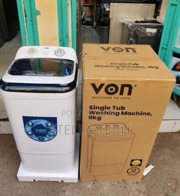 Von Single Tub 9kgs Washing Machine