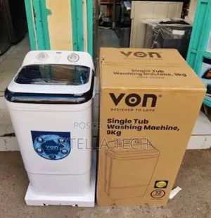 Von Single Tub 9kgs Washing Machine