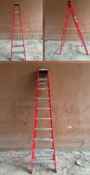 10-Step Heavy-Duty Fiberglass Single-Sided a-Frame Ladder