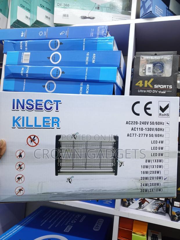 Indoor Electric Insect Zapper With Dual UV Light Tubes - thumbnail 3
