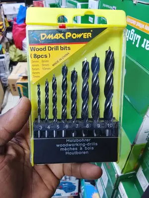 DMAX Power 8-Piece Wood Drill Bit Set (3mm–10mm)