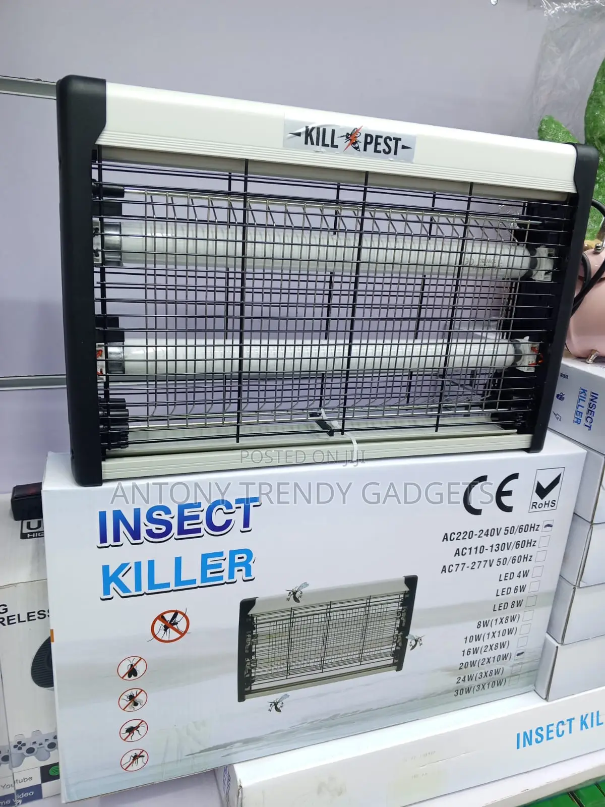 20W Fly Mosquito Killer UV Lamp for Home Office