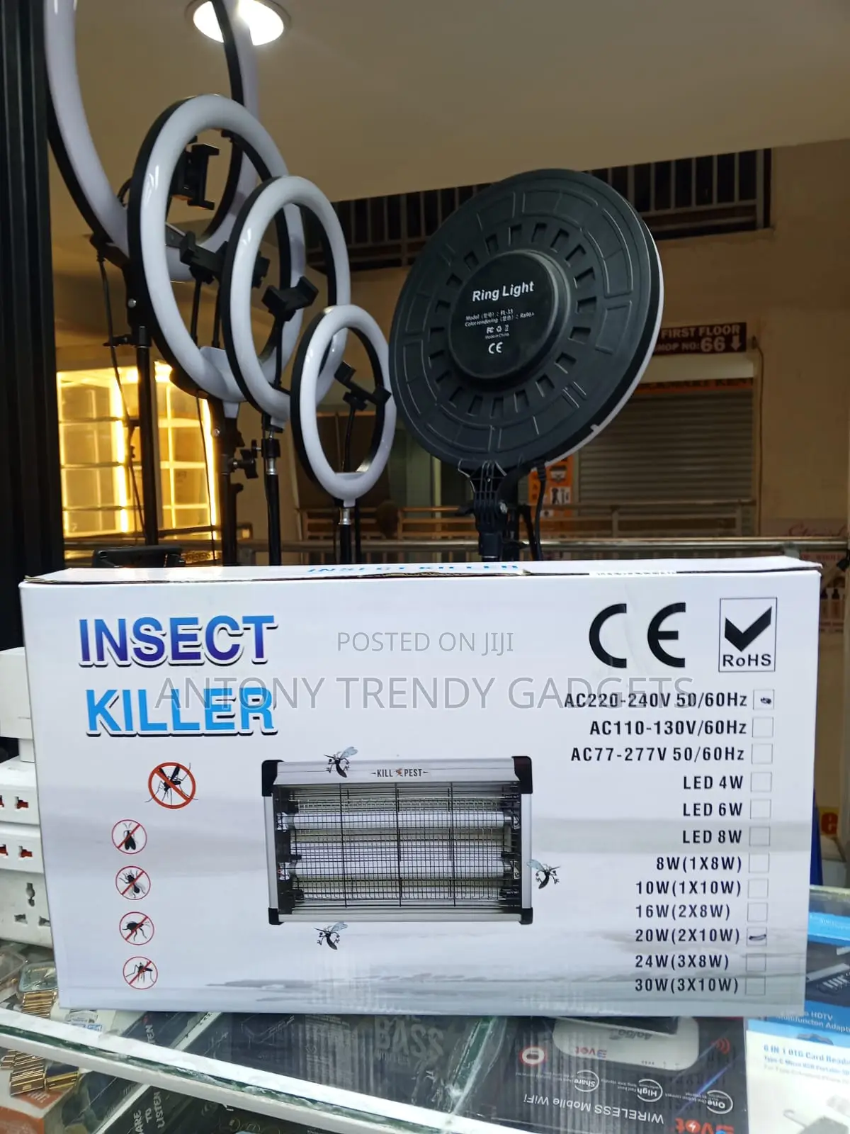 Indoor Electric Insect Killer With Dual UV Light Tubes