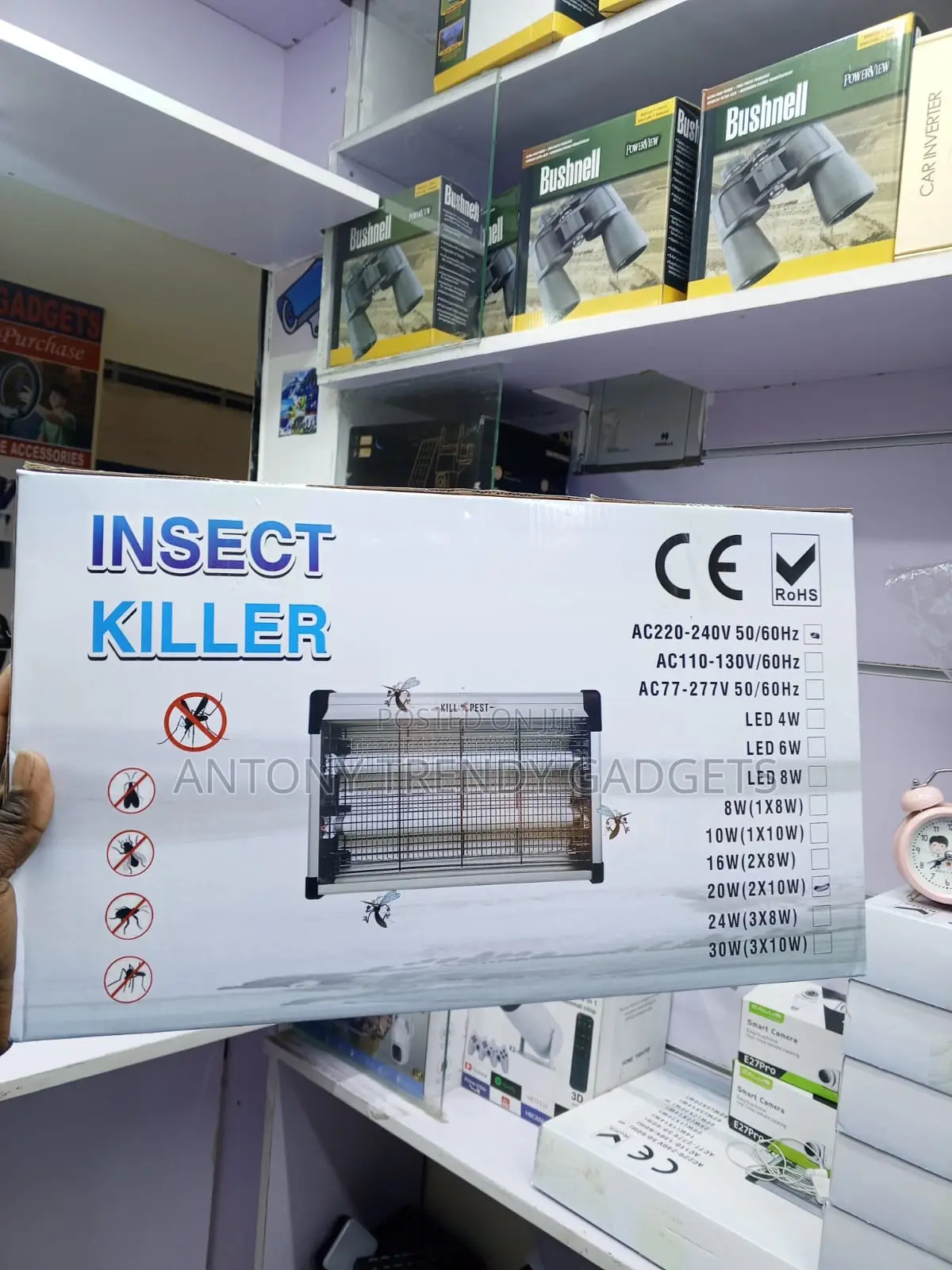 Indoor Electric Insect Killer With Dual UV Light Tubes