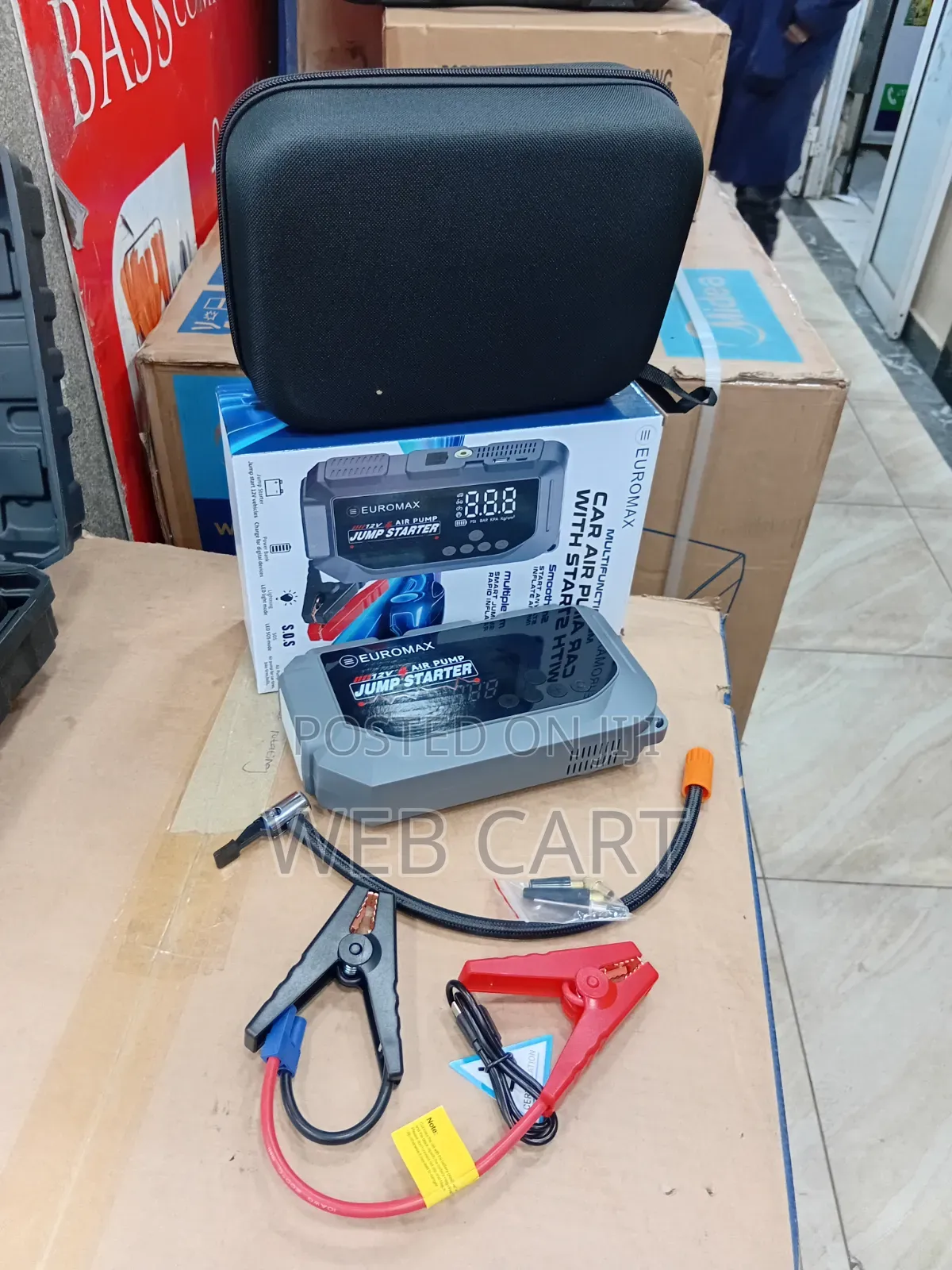  Multifunctional Jump Starter Kit With Air Compressor