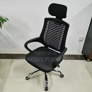 Office Chair. High-Back With Adjustable Headrest