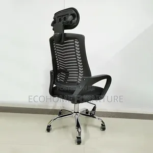 Office Chair. High-Back With Adjustable Headrest
