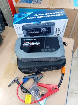 Portable Battery Booster Air Compressor Kit
