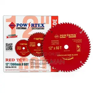 12 Inch TCT Saw Blade Powertex 60T Red Wood Cutting Disc