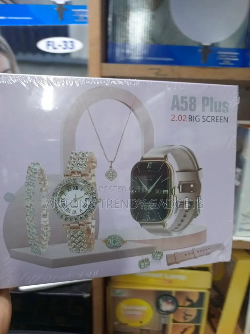 A58 Plus 7-in-1 Women's Smartwatch Jewelry Gift Box