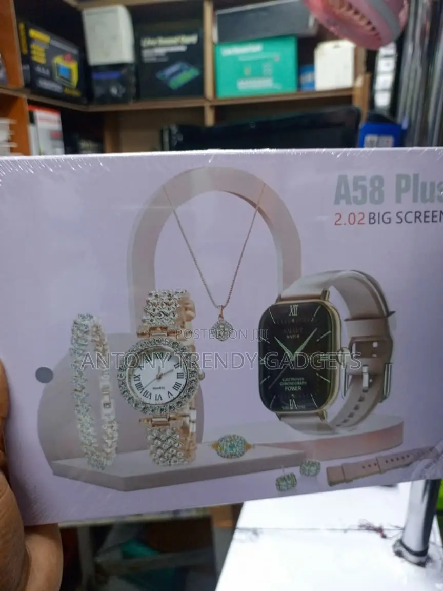 A58 Plus 7-in-1 Women's Smartwatch Jewelry Gift Box