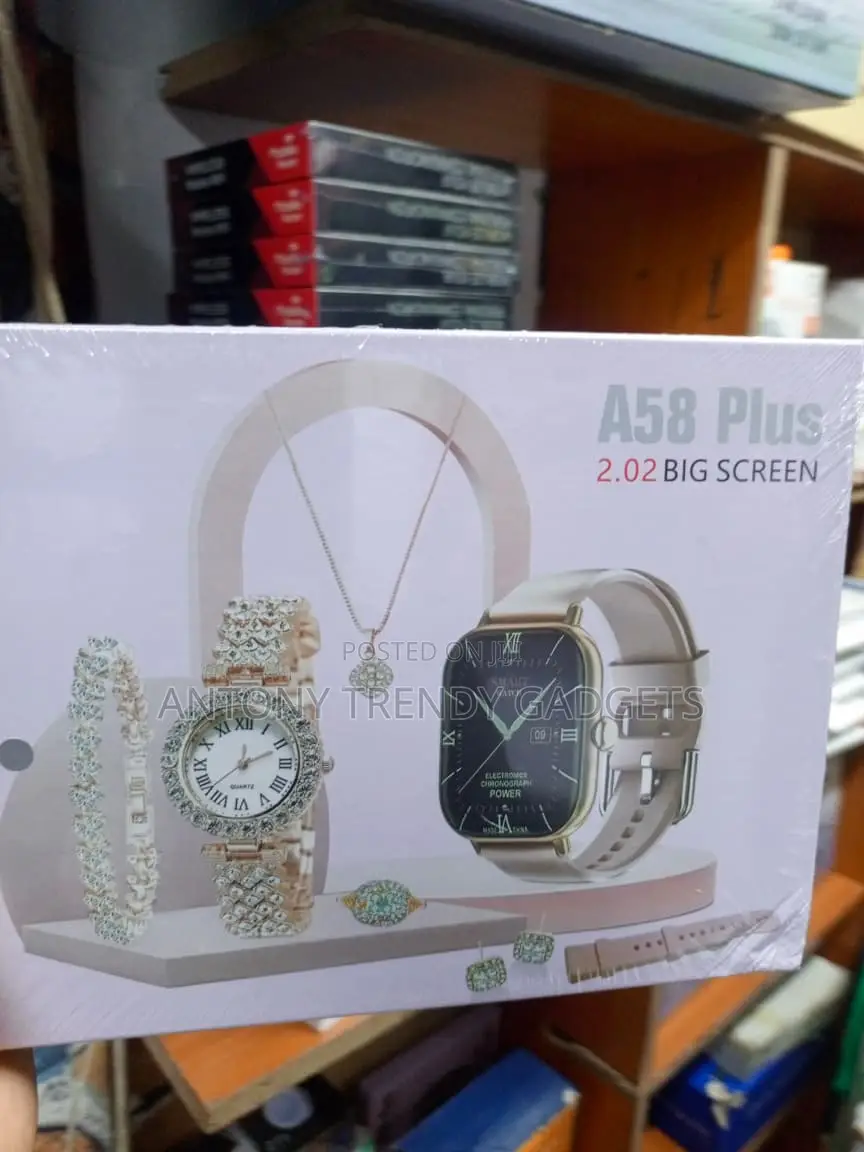 A58 Plus 7-in-1 Women's Smartwatch Jewelry Gift Box