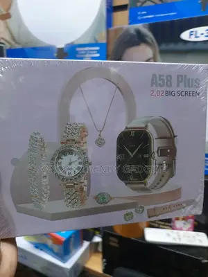 A58 Plus Fashion Smartwatch Luxury Accessories Gift Set