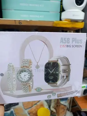 A58 Plus Fashion Smartwatch Luxury Accessories Gift Set