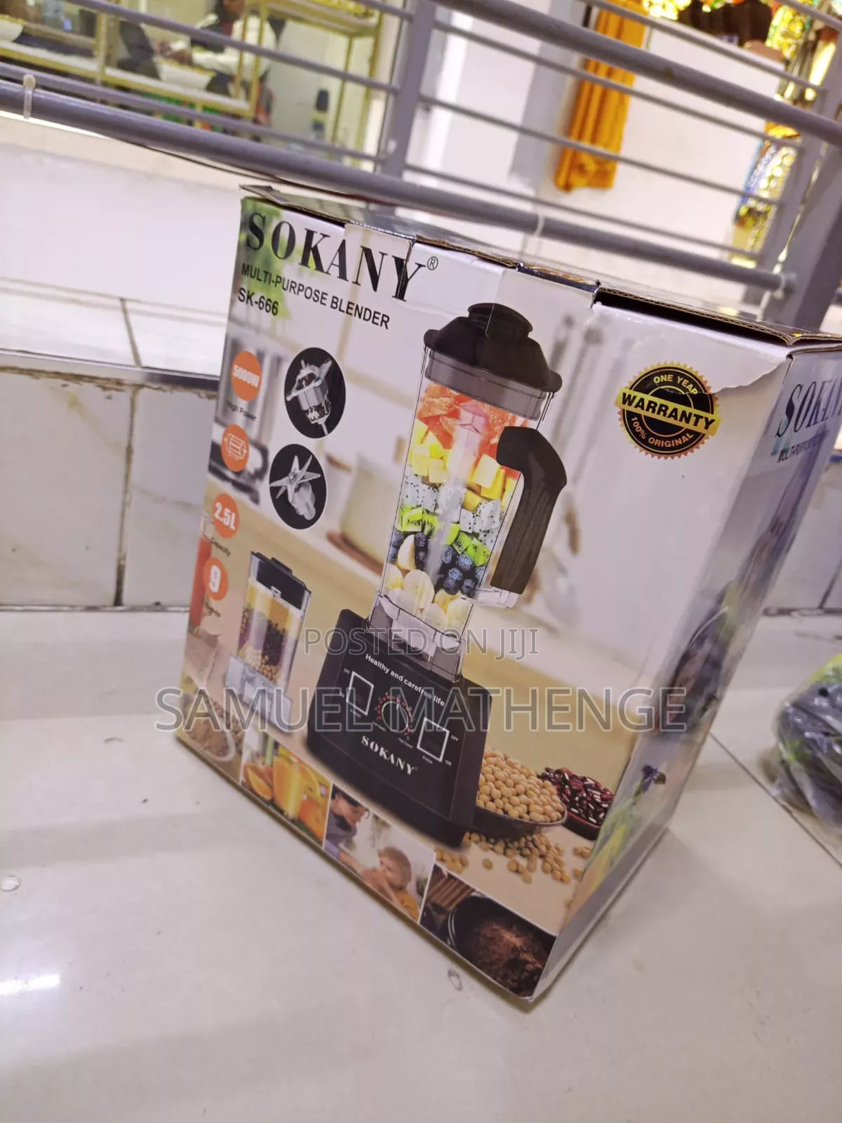 SOKANY SK-666 Heavy-Duty Blender 2.5L – Multi-Purpose Kitchen Mixer