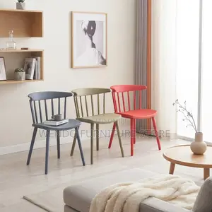 Dining Chairs; Mid Back Plastic Home Outdoor Flex Chairs
