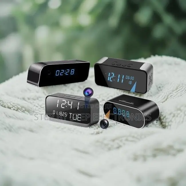 Android Support Ultra HD WiFi Alarm Table Clock Hidden Spy Camera