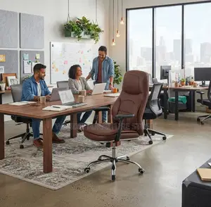 Office Chairs; High Back Recliner Leather Office Chairs