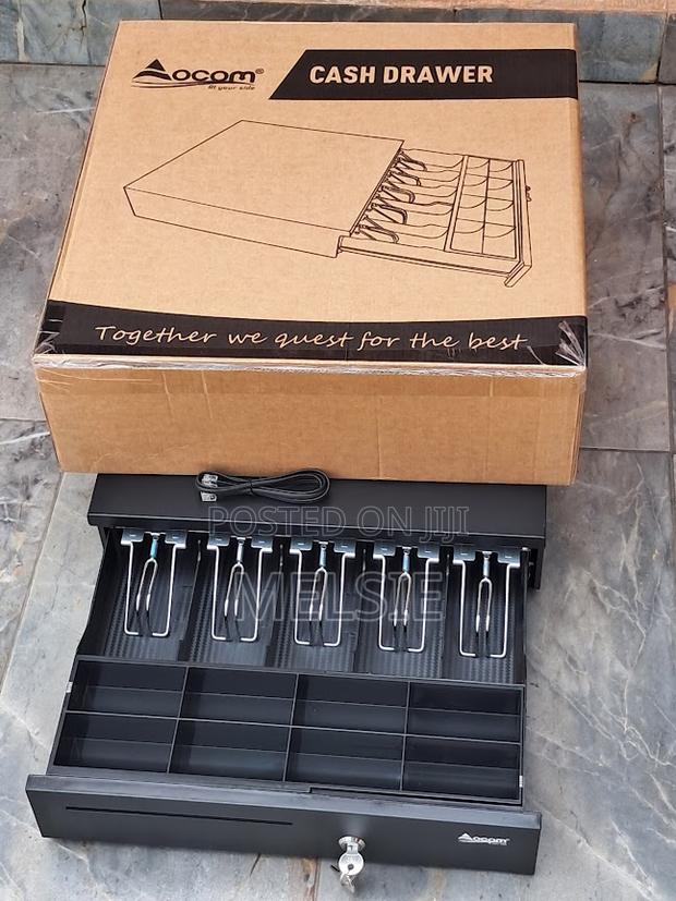 Cash Drawer Heavy Duty 5 Bill 8 Coin POS Cash Register With Key Lock