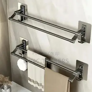 Wall Mounted Double Towel Bar Set