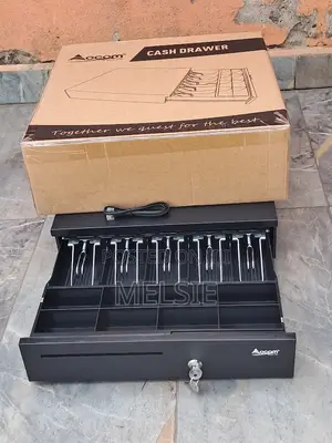 Cash Drawer Durable Steel Cash Register With 5 Bill and 8 Coin