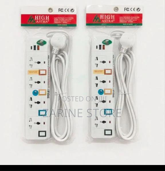 Power Extension 4 Ways With 2usb Port Type C Corded 3M Power Surge