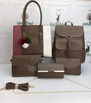5 in 1 Women Handbag - Tote + Backpack + Crossbody + Clutch + Purse
