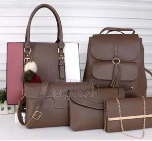 5 in 1 Women Handbag - Tote + Backpack + Crossbody + Clutch + Purse
